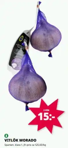 Tempo Vitlök morado erbjuda