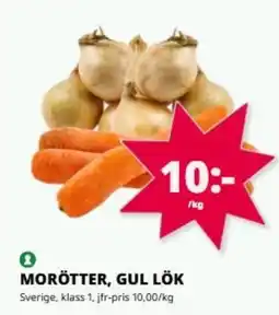 Tempo Morötter, gul lök erbjuda