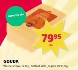 Tempo Wernerssons Gouda erbjuda