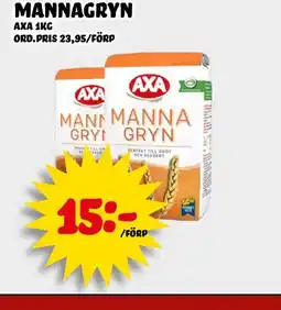 Nelins AXA Mannagryn erbjuda