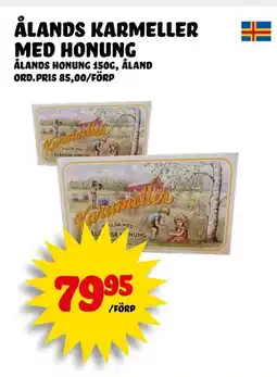 Nelins Ålands karmeller med honung erbjuda