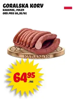 Nelins Goralska korv erbjuda