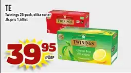 Nelins Twinings Te erbjuda