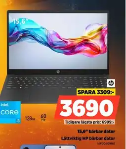 Power HP 15,6" bärbar dator 15FD0409NO erbjuda