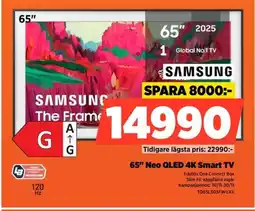 Power SAMSUNG 65" Neo QLED 4K Smart TV TQ65LS03FWUXX erbjuda