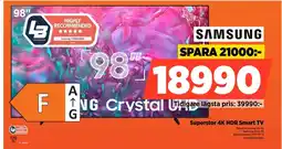 Power SAMSUNG Superstor 4K HDR Smart TV TU98DU9005KXX erbjuda