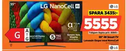 Power LG 55" 4K Smart TV 55NANO81A6A erbjuda