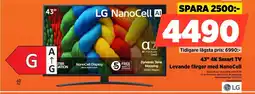 Power LG 43" 4K Smart TV 43NANO81A6A erbjuda