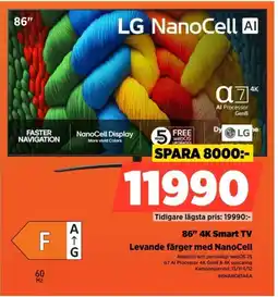 Power LG 86" 4K Smart TV 86NANO81A6A erbjuda