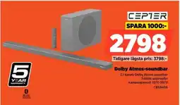 Power CEPTER Dolby Atmos-soundbar CBS540A erbjuda