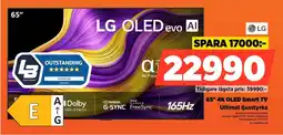 Power LG 65" 4K OLED Smart TV OLED65G54LW erbjuda