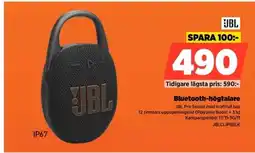 Power JBL Bluetooth-högtalare JBLCLIPSBLK erbjuda