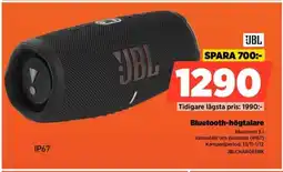 Power JBL Bluetooth-högtalare JBLCHARGESBK erbjuda