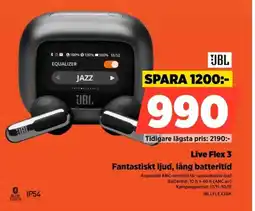 Power JBL Live Flex 3 JBLLFLEX3BK erbjuda