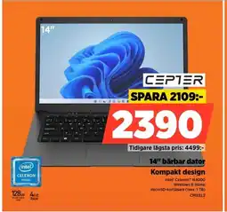 Power CEPTER 14" bärbar dator CPIXEL2 erbjuda