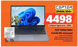 Power CEPTER 15,6″ bärbar dator CEIONI38128V2 erbjuda