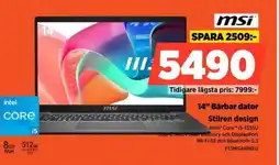 Power MSI 14" Bärbar dator F13MG481NEU erbjuda