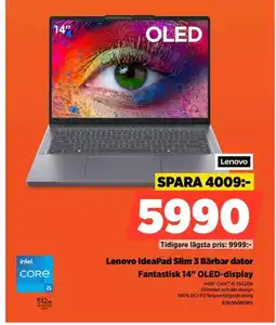 Power Lenovo IdeaPad Slim 3 Bärbar dator 83K000BDMX erbjuda