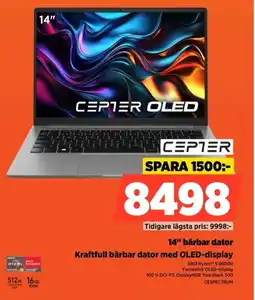 Power CEPTER 14" bärbar dator CESPECTRUM erbjuda