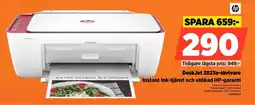 Power HP DeskJet 2823e-skrivare erbjuda