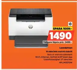 Power HP Laserskrivare HPLJM207DW erbjuda
