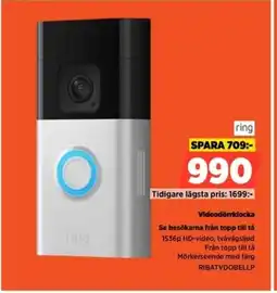 Power Videodörrklocka RIBATVDOBELLP erbjuda