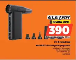 Power ELETRA 2-i-1-rengörare EAIRDJ2IN1 erbjuda