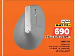 Power Logitech Trådlös mus LTMXVERADVERG erbjuda
