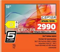 Power CEPTER 18,5" bärbar skärm CNANO185 erbjuda