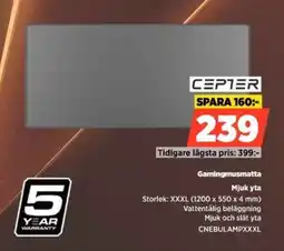 Power CEPTER Gamingmusmatta CNEBULAMPXXXL erbjuda