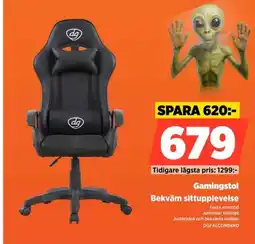 Power Gamingstol DGFALCONBKRD erbjuda