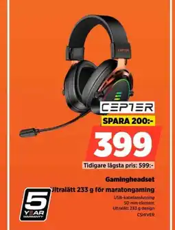 Power CEPTER Gamingheadset CSHIVER erbjuda