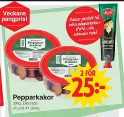 Matöppet Pepparkakor, SEK 25 erbjuda