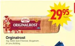 Matöppet Orginalrost, SEK 29.95 erbjuda