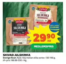 Coop SKIVAD JULSKINKA, Medlemspris erbjuda