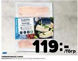 Coop TORSKRYGGFILÉ 3-PACK, SEK 119 erbjuda