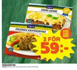 Coop FÄRDIGRÄTTER, SEK 59 erbjuda