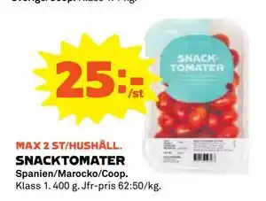 Coop SNACKTOMATER, Medlemspris erbjuda