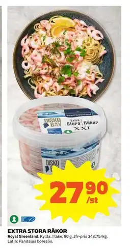 Coop EXTRA STORA RÄKOR, SEK 27.9 erbjuda