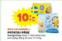 Coop POTATIS I PÅSE, Medlemspris erbjuda