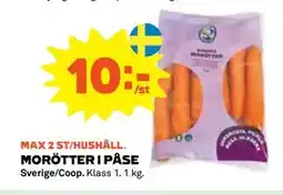 Coop MORÖTTER I PÅSE, Medlemspris erbjuda