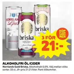 Coop ALKOHOLFRI ÖL/CIDER, SEK 21 erbjuda