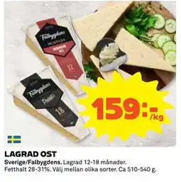 Coop LAGRAD OST, SEK 159 erbjuda