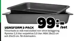 Coop UGNSFORM 2-PACK, SEK 99 erbjuda