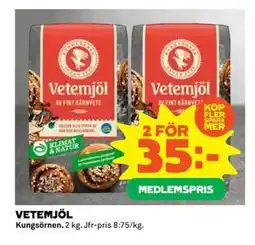 Coop VETEMJÖL, Medlemspris erbjuda