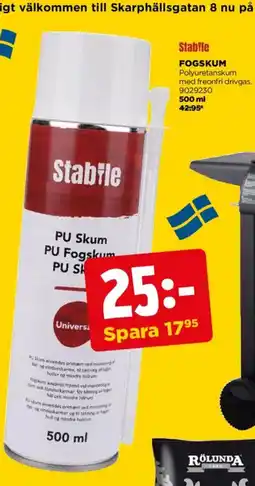 Jem&Fix Stabile fogskum erbjuda