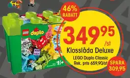 EKO LEGO Klosslåda deluxe erbjuda