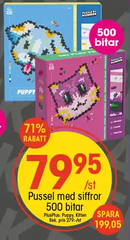 EKO Pussel med siffror 500 bitar erbjuda
