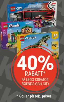 EKO På lego creator, friends och city erbjuda