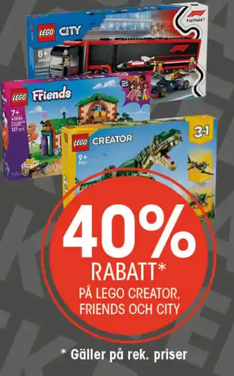 På lego creator, friends och city